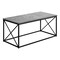 Monarch Specialties Coffee Table, Accent, Cocktail, Rectangular, Living Room, 40"L, Metal, Laminate, Grey, Black I 3785 - alternate 1